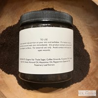 Lavender Latte Coffee Scrub - Natural Exfoliating Scrub, Organic Body Polish, Coffee Infused