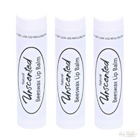 Lip Balm Unscented Set of 3 - Lips, Lip Moisturizer, Natural Lip Balm, Gift for Her