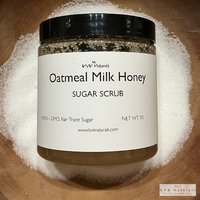 Sugar Scrub Oatmeal Milk & Honey - Sugar Scrubs, Body Scrub, Exfoliating Scrub, Organic Body Scrub