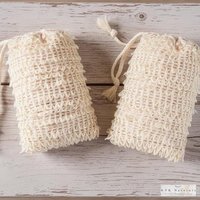 Natural Sisal Soap Bag - Soap Saver Pouch, Exfoliating Soap Bags, Soap Sack