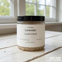 Lavender Sugar Scrub - Exfoliating Organic Body Scrub