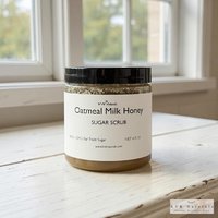 Oatmeal Milk Honey Sugar Scrub - Exfoliating Organic Body Scrub