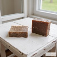 Oatmeal Milk Honey Goat Milk Soap Bar - Natural Handmade Organic Soap, Cold Process Bar, Homemade Soap