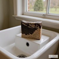 Coffee and Cream Soap Bar - Natural Handmade Organic Soap, Cold Process Bar, Homemade Soap