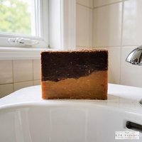 Orange Chocolate Soap Bar - Natural Handmade Organic Soap, Cold Process Bar, Homemade Soap