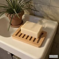 Bamboo Wood Soap Dish - Soap Saver, Eco-Friendly, Soap Dishes, Wooden Soap Dish