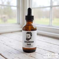Beard Oil for Men - 2 oz. Bottle, Cedarwood Sage Blend, Grooming Essential, Gift for Him