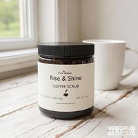 Orange Coffee Scrub - Natural Exfoliating Scrub, Organic Body Polish, Coffee Infused