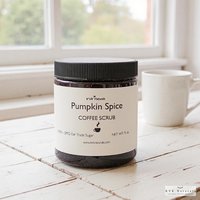 Pumpkin Spice Coffee Scrub - Natural Exfoliating Scrub, Organic Body Polish, Coffee Infused