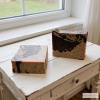 Coffee and Cream Soap Bar - Natural Handmade Organic Soap, Cold Process Bar, Homemade Soap