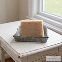 Unscented Oatmeal Goat Milk Soap Bar - Natural Handmade Organic Soap, Cold Process Bar, Homemade Soap