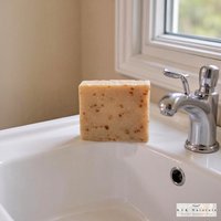 Unscented Oatmeal Goat Milk Soap Bar - Natural Handmade Organic Soap, Cold Process Bar, Homemade Soap
