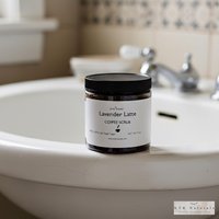 Lavender Latte Coffee Scrub: Natural Exfoliating Body Polish