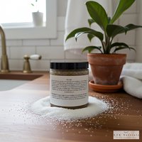 Vanilla Oatmeal Sugar Scrub - Exfoliating Organic Body Scrub