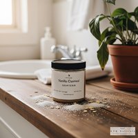 Vanilla Oatmeal Sugar Scrub - Exfoliating Organic Body Scrub