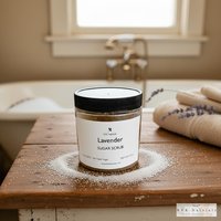 Lavender Sugar Scrub - Exfoliating Organic Body Scrub