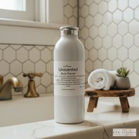 Body Powder Unscented 4 oz - Dusting Powder, Talc Free Powder, Gift for Her