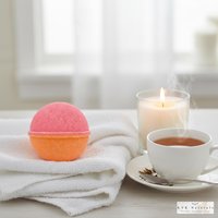 Fall Apple Bath Bomb -  Organic, All Natural Fizzy Treat