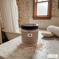 Cherry Almond Foaming Bath Salt - 8 oz Soak for Relaxation and Pampering, Self Care