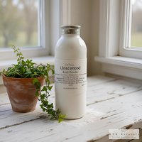 Body Powder Unscented 4 oz - Dusting Powder, Talc Free Powder, Gift for Her