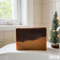 Orange Chocolate Soap Bar: Natural Handmade Cold Process Soap