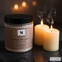 Oatmeal Milk Honey Foaming Bath Salt: Relaxation Soak (8 oz)