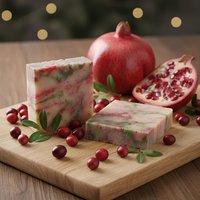 Cranberry Pomegranate Soap Bar: Natural Handmade Cold Process Soap