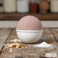 Oatmeal Milk Honey Bath Bomb -  Organic, All Natural Fizzy Treat