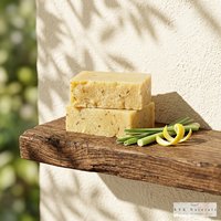 Handmade Lemongrass Soap Bar: Natural Citrus Aroma