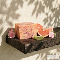 Grapefruit Geranium Soap Bar: Natural Handmade Cold Process Soap