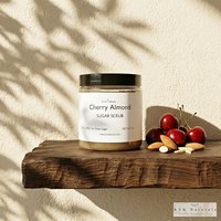 Cherry Almond Sugar Scrub - Exfoliating Organic Body Scrub