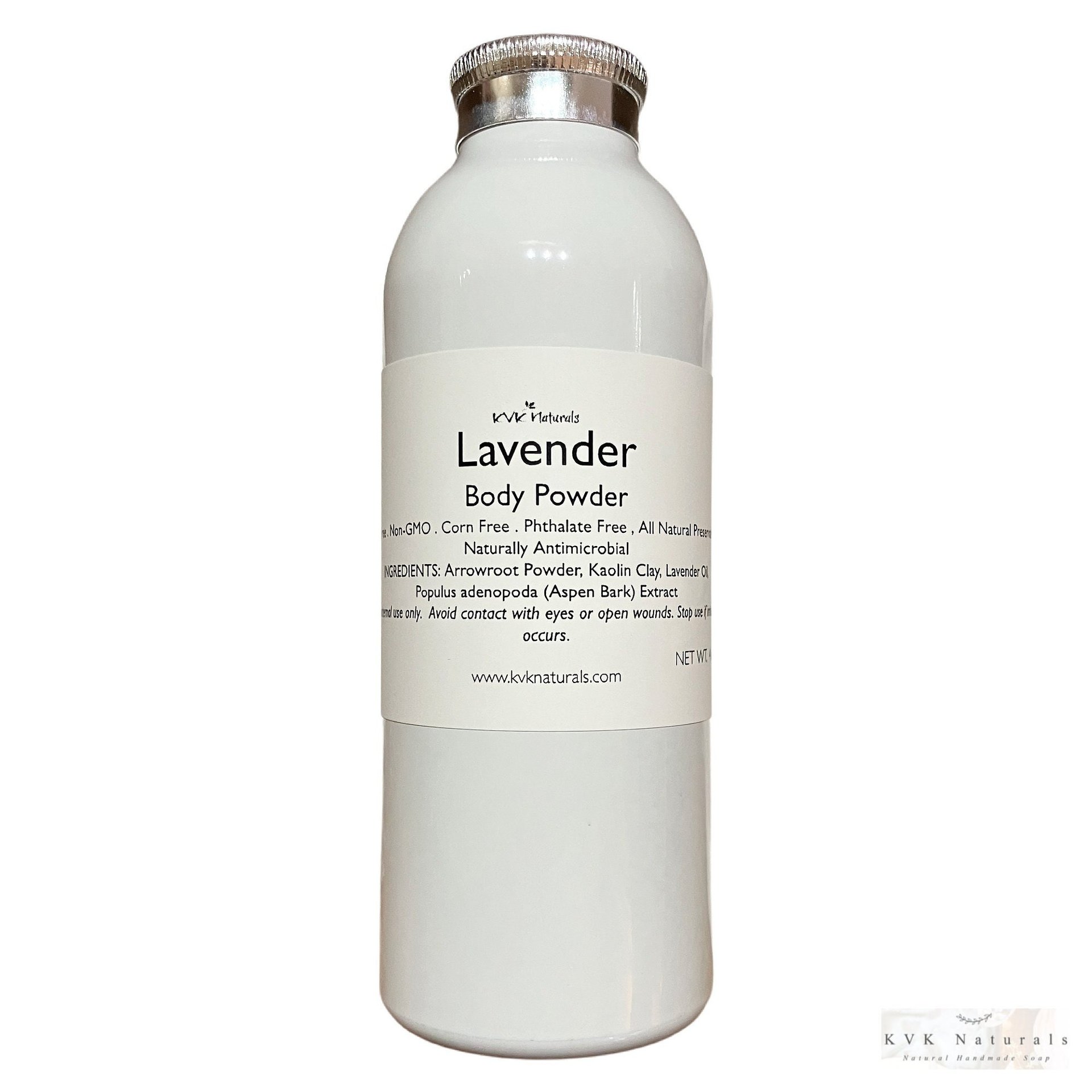 Body Powder Lavender 4 oz - Dusting Powder, Talc Free Powder, Gift for Her