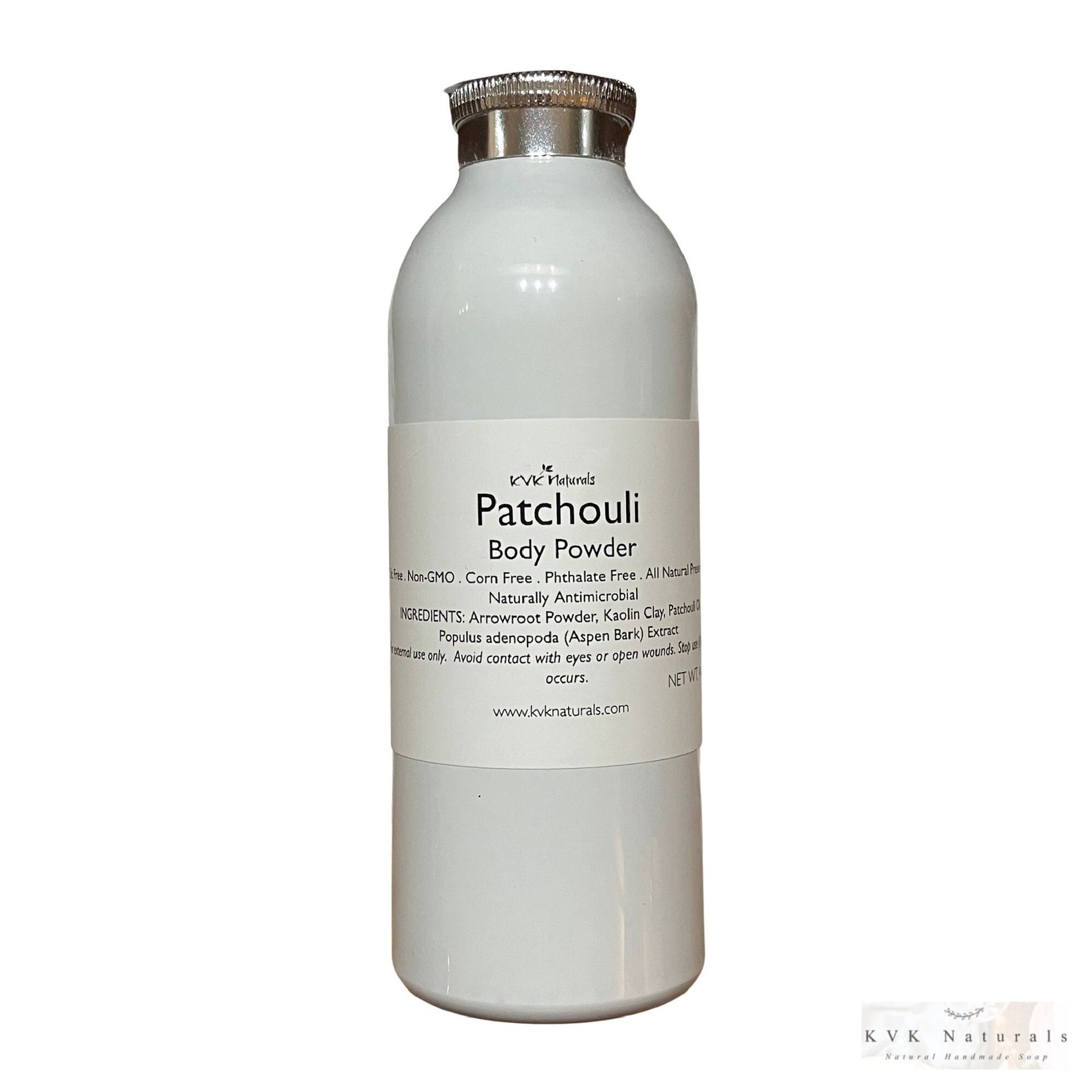 Body Powder Patchouli 4 oz - Dusting Powder, Talc Free Powder, Gift for Her