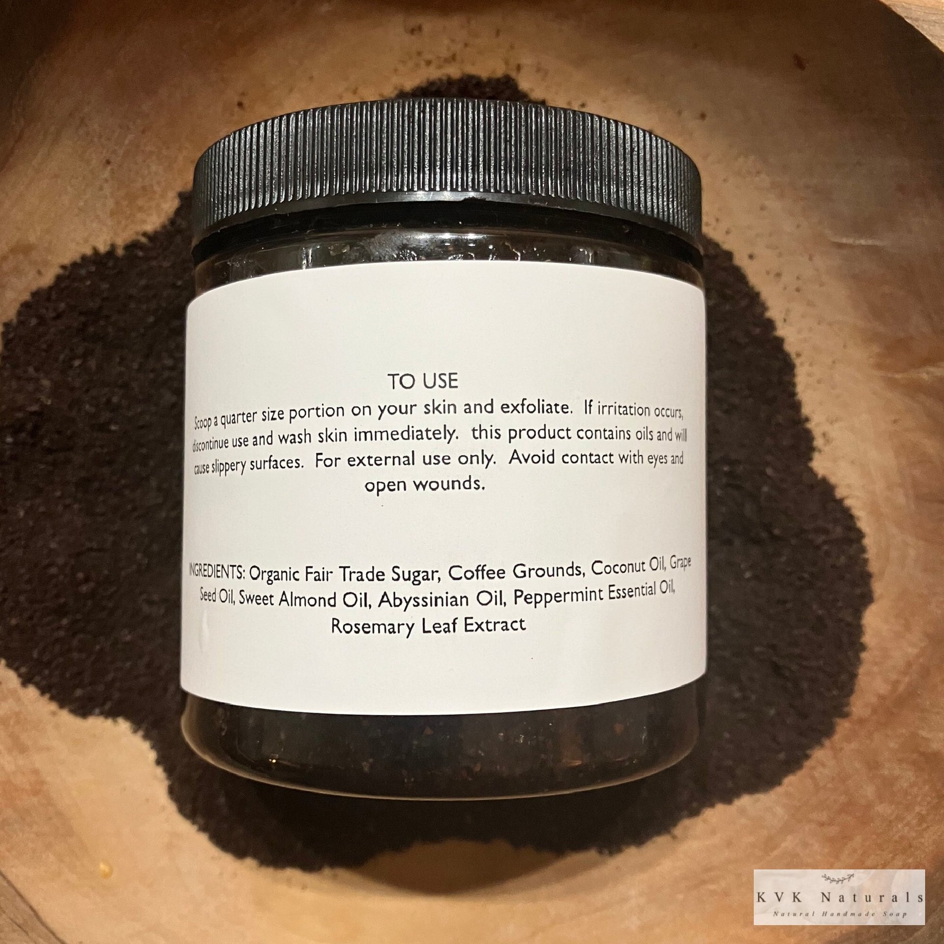 Caramel Cappuccino Coffee Scrub - Natural Exfoliating Scrub, Organic Body Polish, Coffee Infused