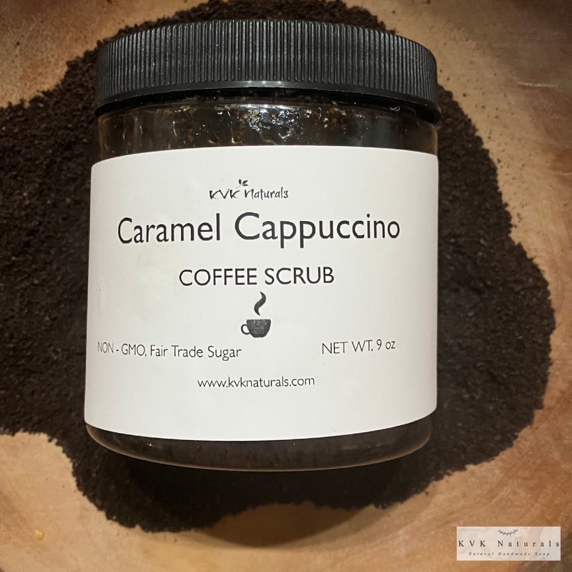 Caramel Cappuccino Coffee Scrub - Natural Exfoliating Scrub, Organic Body Polish, Coffee Infused