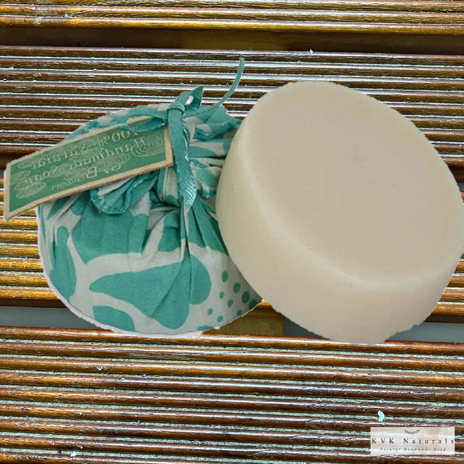 Round Mint Soap Bar - Handmade Soap, Natural Soap, Organic Soap, Cold Process Soap