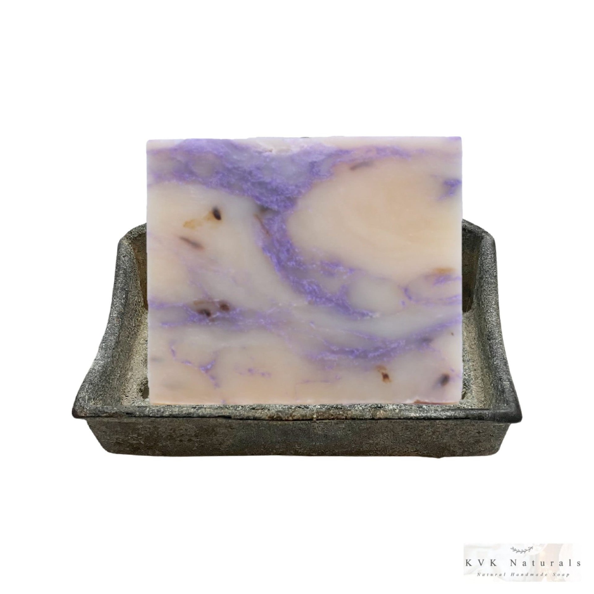 Lavender Flowers Soap Bar - Handmade Soap, Natural Soap, Organic Soap, Cold Process Soap