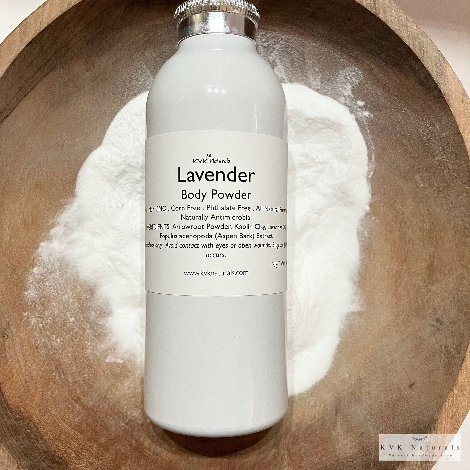 Body Powder Lavender 4 oz - Dusting Powder, Talc Free Powder, Gift for Her