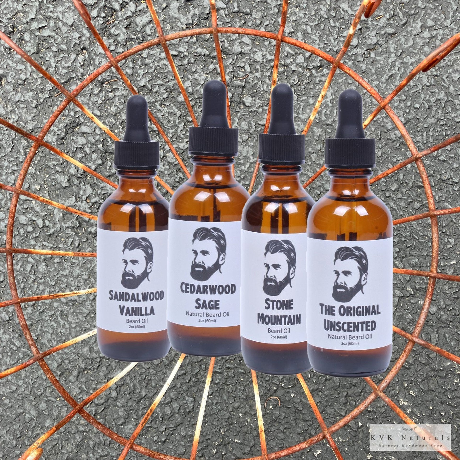 Beard Oil for Men - 2 oz. Bottle, Sandalwood Vanilla Blend, Gift for Him