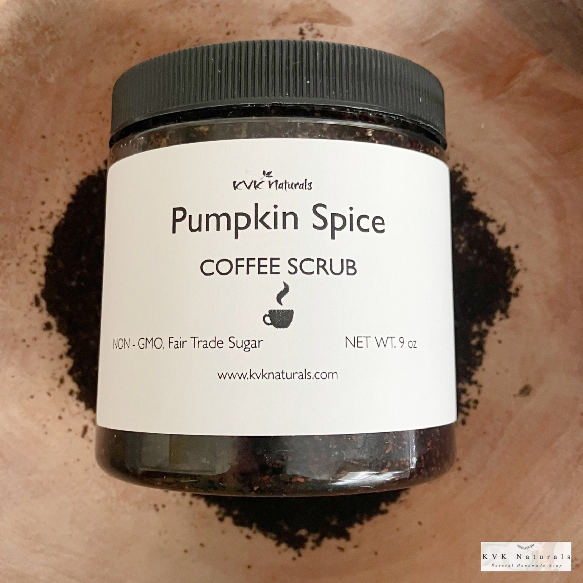 Pumpkin Spice Coffee Scrub - Natural Exfoliating Scrub, Organic Body Polish, Coffee Infused