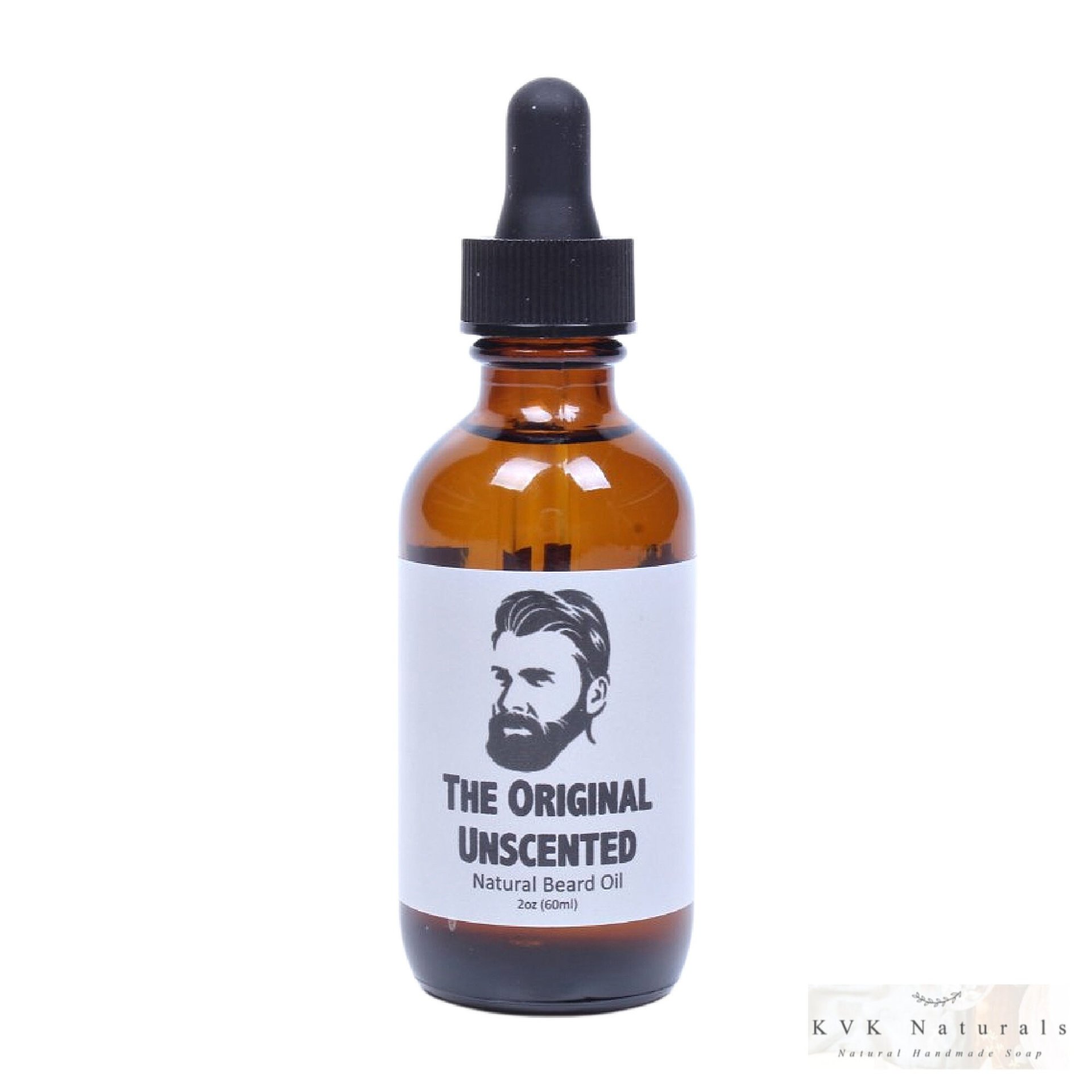 Beard Oil for Men - 2 oz. Bottle, Unscented Blend, Gift for Him