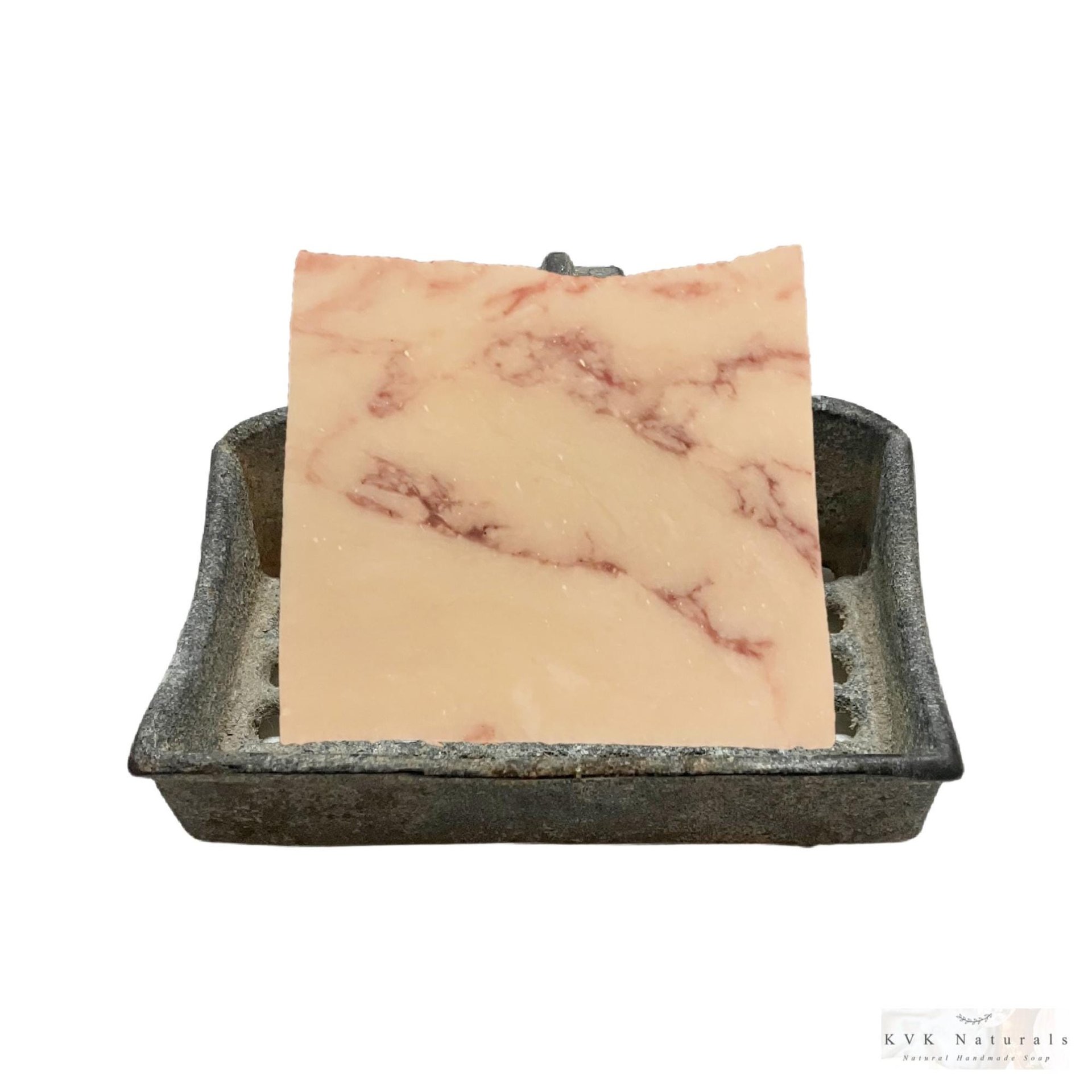 Candy Cane Soap Bar: Handmade Cold Process Soap