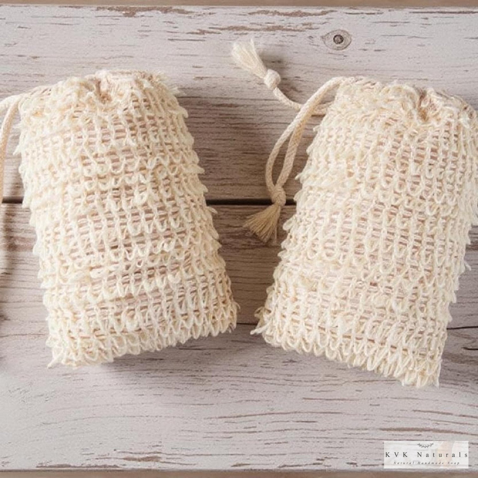 Natural Sisal Soap Bag - Soap Saver Pouch, Exfoliating Soap Bags, Soap Sack