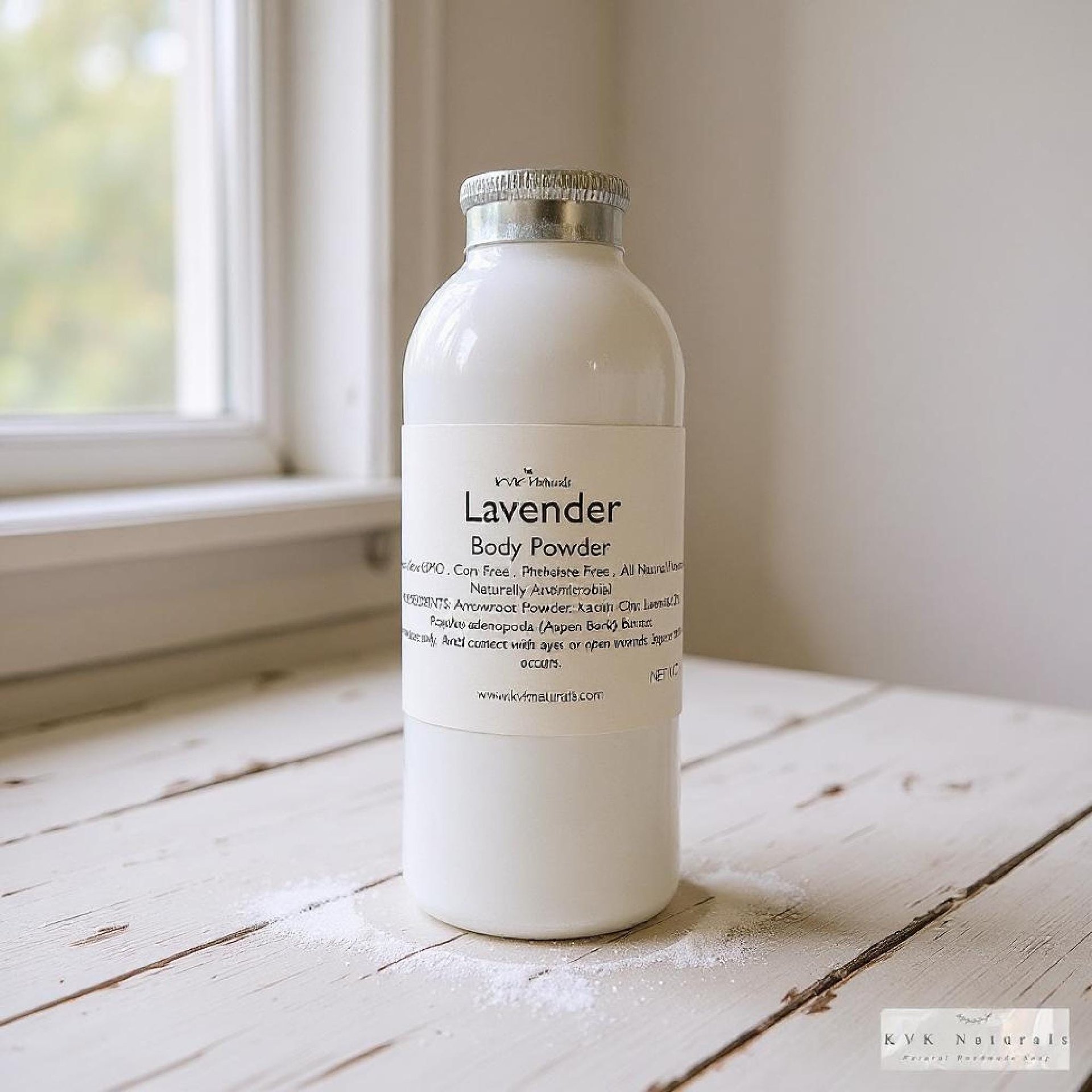 Body Powder Lavender 4 oz - Dusting Powder, Talc Free Powder, Gift for Her