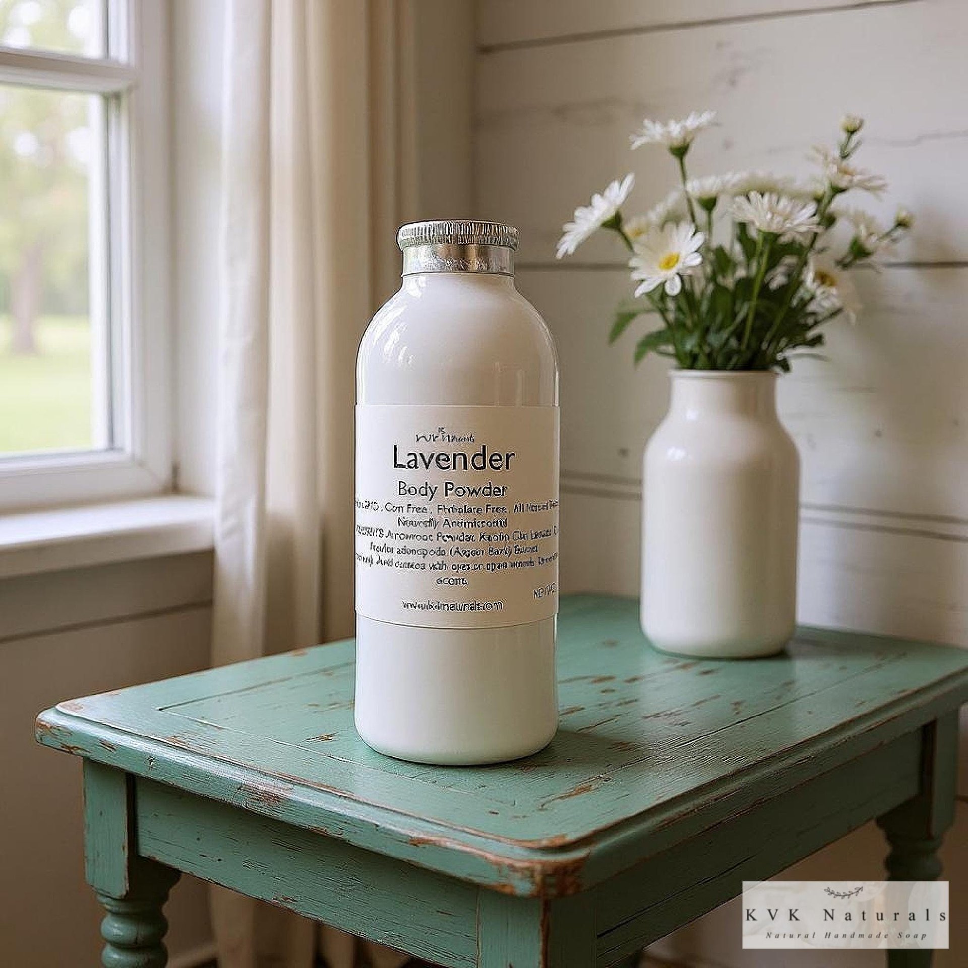 Body Powder Lavender 4 oz - Dusting Powder, Talc Free Powder, Gift for Her