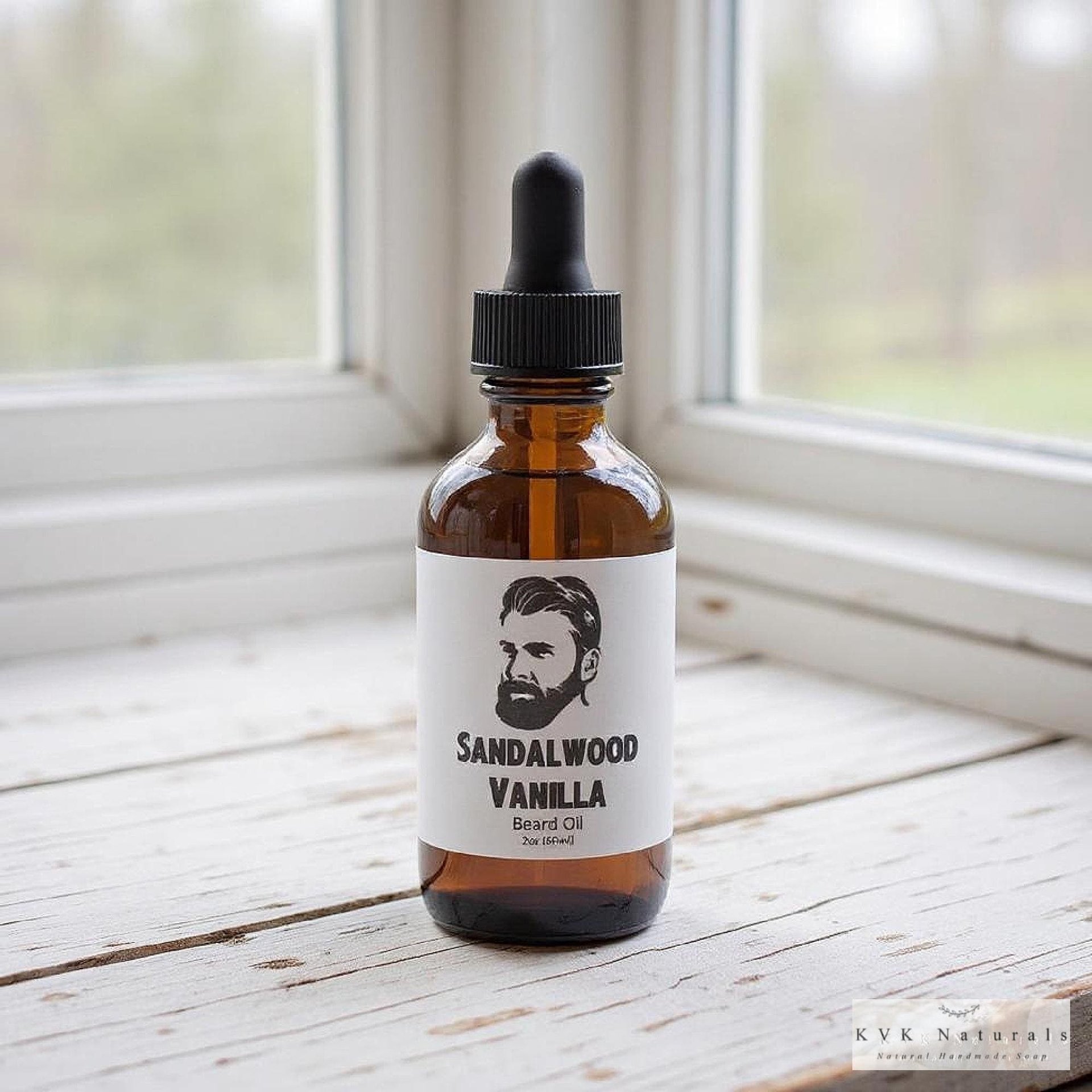 Beard Oil for Men - 2 oz. Bottle, Sandalwood Vanilla Blend, Grooming Essential, Gift for Him