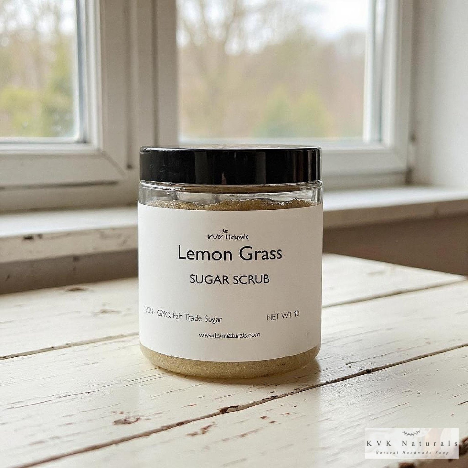 Lemon Grass Sugar Scrub - Exfoliating Organic Body Scrub