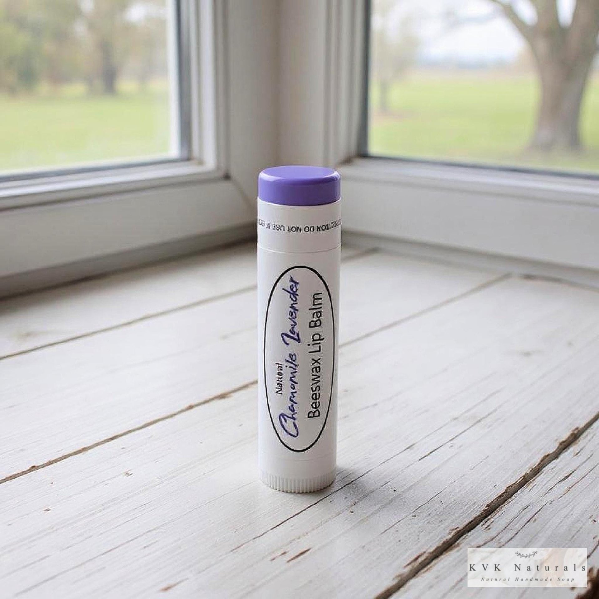 Chamomile Lavender Lip Balm Set of 3 - Lip Moisturizer, Natural Lip Care,  Gift for Men and Women