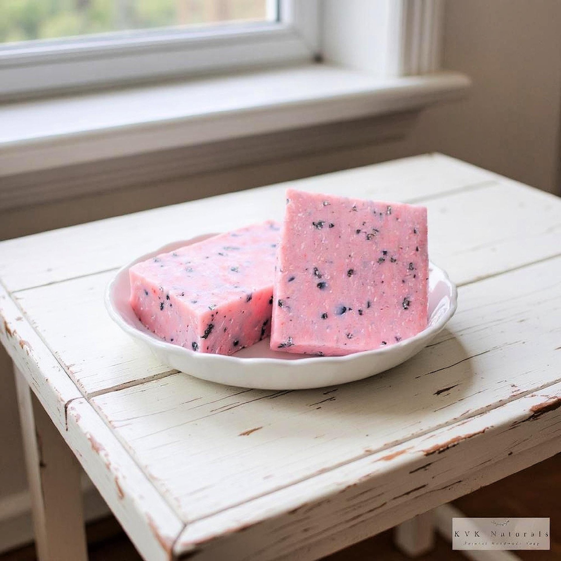 Lemonade Watermelon Soap Bar - Natural Handmade Organic Soap, Cold Process Bar, Homemade Soap