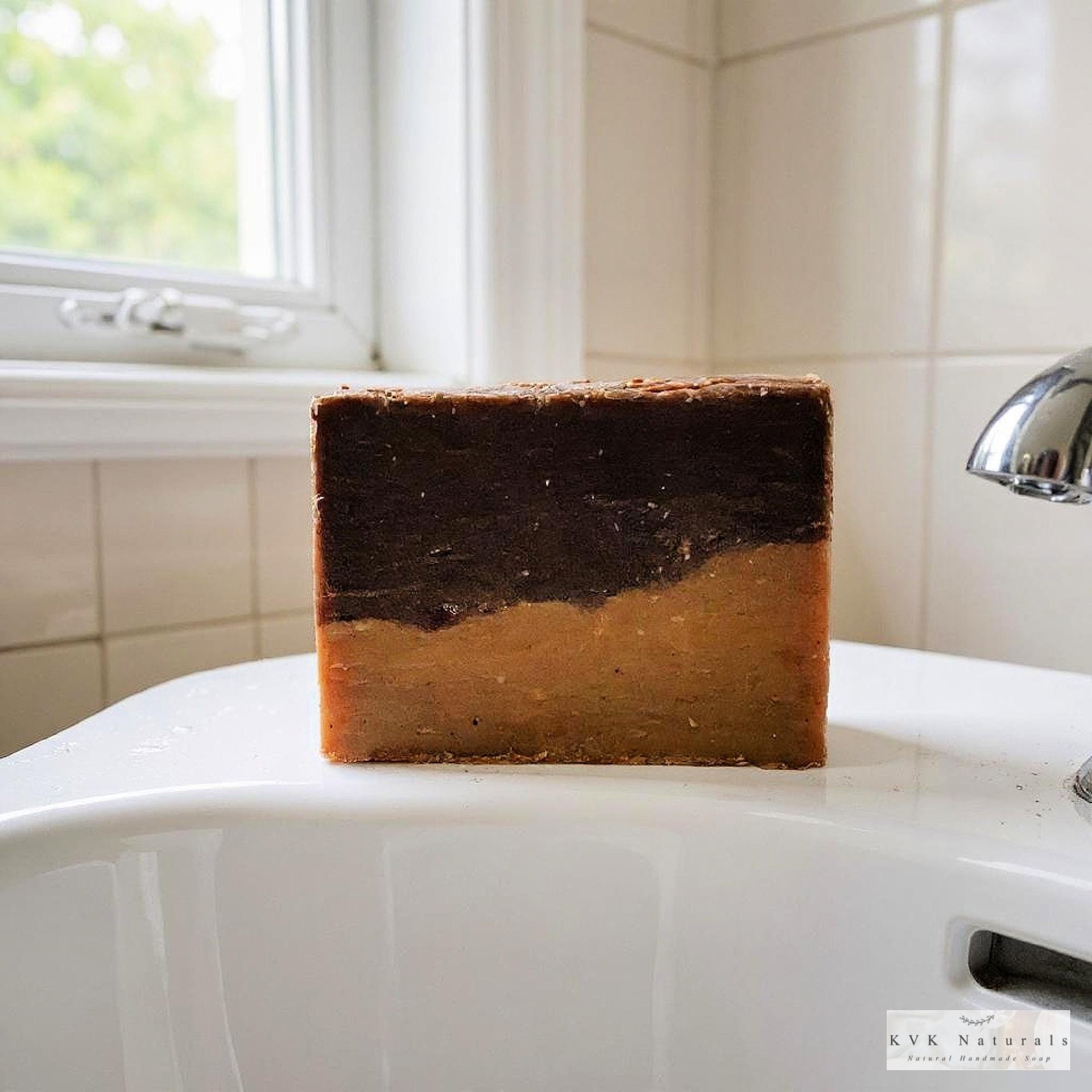 Orange Chocolate Soap Bar - Natural Handmade Organic Soap, Cold Process Bar, Homemade Soap